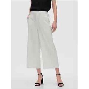 NWT Banana Republic Rowan White High Waist Wide Leg Cropped Pants Size 8
